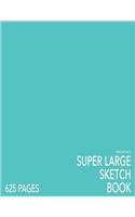 Robin Egg's Blue Super Large Sketchbook: Big Softcover Sketchbook, 625 Pages, Giant Sketchbook, Large Sketchbook for Drawing