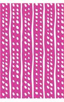 Bullet Journal Notebook White Lines and Spots Pattern 4: 112 Page Numbered Dot Grid Bullet Journal with Index Pages and Key Pages in Portable 6 X 9 Size.