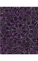 Bullet Journal Notebook Mandala Pattern 9: 172 Numbered Pages with 160 Dot Grid Pages, 6 Index Pages and 2 Key Pages in Large 8 X 10 Size for Journaling, Writing, Planning or Doodling.