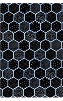 Journal Notebook Polka Dots and Hexagons Pattern 10