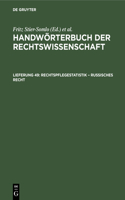 Rechtspflegestatistik - Russisches Recht