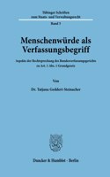 Menschenwurde ALS Verfassungsbegriff
