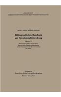 Bibliographisches Handbuch Zur Sprachinhaltsforschung