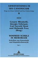 Winfried Schulz in Memoriam