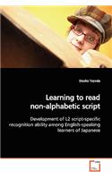 Learning to read non-alphabetic script