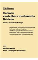 Stufenlos Verstellbare Mechanische Getriebe