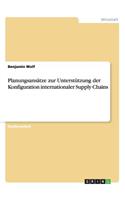 Planungsansätze zur Unterstützung der Konfiguration internationaler Supply Chains