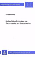 Die langfristige Entwicklung von Kommunikation und Staatsausgaben