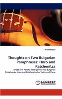 Thoughts on Two Bulgarian Paraphrases