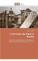 L'arrivée de paul à rome