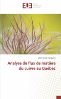 Analyse de flux de matière du cuivre au Québec