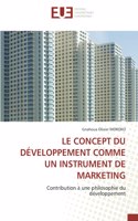 Concept Du Développement Comme Un Instrument de Marketing