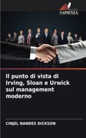 punto di vista di Irving, Sloan e Urwick sul management moderno
