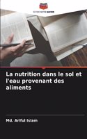 nutrition dans le sol et l'eau provenant des aliments