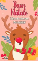 Buon Natale libro da colorare per bambini 4-8