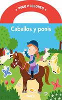 Pego y coloreo - Caballos y ponis