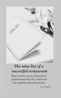 wine list of a successful restaurant