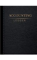 Accounting Ledger: Simple Ledger Accounting beginners bookkeeping record checkbook financial Cash Expenses Income Debits & Credits Tracker Log Book business