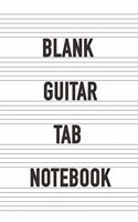 Blank Guitar Tab Notebook