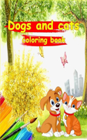 Dogs and Cats Coloring Book