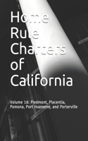Home Rule Charters of California