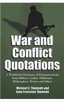 War and Conflict Quotations