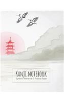 Kanji Notebook Symbols Reference & Practice Paper