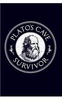 Plato's cave survivor: 6x9 120-page dotted and blank notebook journal notepad scribble book diary workbook for philosophers