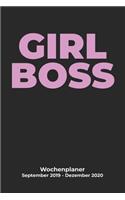 GIRL BOSS Wochenplaner September 2019 - Dezember 2020