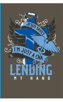 Jesus saves I'm Just a CNA lending my hand: Doctor Nurse RD EMT CNA notebooks gift (6x9) Dot Grid notebook to write in