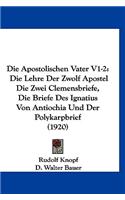 Apostolischen Vater V1-2