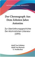 Chronograph Aus Dem Zehnten Jahre Antonins