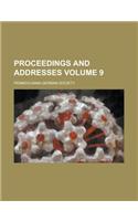 Proceedings and Addresses Volume 9: (English)
