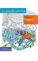 Zendoodle Coloring: Majestic Dragons: Mystical Creatures to Color and Display