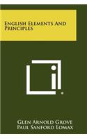 English Elements and Principles