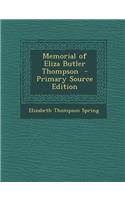 Memorial of Eliza Butler Thompson