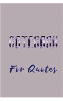 Notebook For Quotes