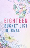 Eighteen Bucket List Journal