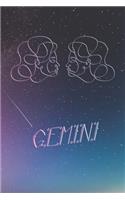 Daily Planner Gemini Zodiac Sign - 52 Weeks: Astrology Appointment Book, Horoscope weekly calendar, undated, 120 Pages, 6" x 9" Organizer