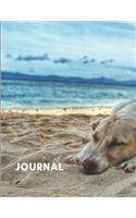 Journal: Labrador Themed Notebook - 8.5 x 11 inches - 120 lined pages - Perfect for a Gift