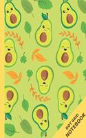 Avocado Notebook - Dot Grid Journal: Avocado Gifts for Avocado Lovers 8.5" x 11" 100 Pages