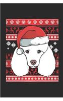 Ugly Christmas Sweater - Poodle: Graph Ruled Notebook / Journal (6" X 9" - 5 X 5 Graph Ruled) - Christmas Gift for Kids, Teens, Mom And Dad