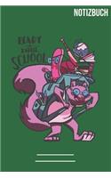 Notizbuch quadratisch Schule