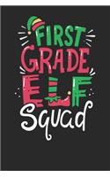 Notebook Journal: Christmas First Grade Elf 6x9 Dot Grid 120 Pages