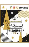 Christmas Fun workbook Counting 1-10 Color by Number
