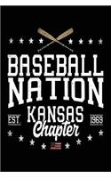 Baseball Nation Kansas Chapter Est 1969: Baseball Notebook Journals