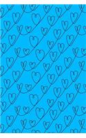 Journal Notebook Scribbly Hearts Pattern 2: 110 Page Lined and Numbered Journal With Index Pages In Portable 6 x 9 Size, Perfect For Writing, Taking Notes, List Making, Journaling and Doodling(47 My Favorite Lined Journal 2)
