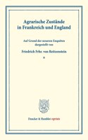 Agrarische Zustande in Frankreich Und England