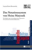 Notationssystem von Heinz Matyssek