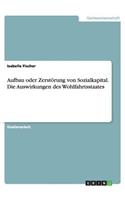 Aufbau oder Zerstörung von Sozialkapital. Die Auswirkungen des Wohlfahrtsstaates